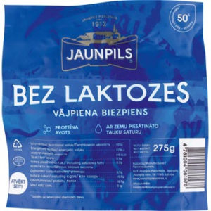 Biezpiens vājpiena bez laktozes Jaunpils 275g
