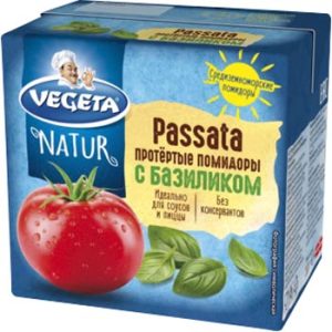 Biezenis tomātu Vegeta Natur ar baziliku 500g