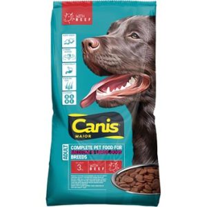 Barība suņiem Canis Major ar lielopu gaļu 3kg