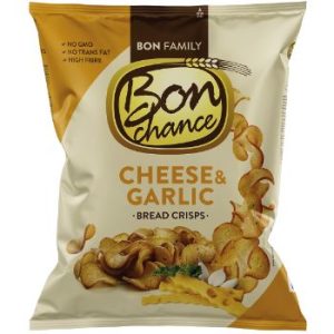 Maizes čipsi Bon Chance siera un ķiploka 120g