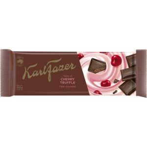 Šokolāde Karl Fazer tumšā šok. ar ķiršu un trif. pild. 100g