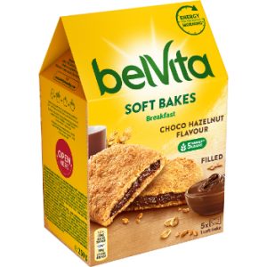 Cepumi Belvita Soft Bakes Filled Choco 250g