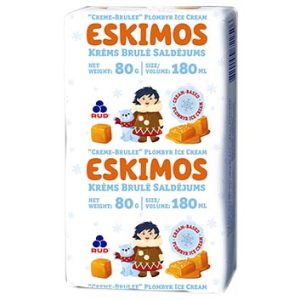 Saldējums Eskimos sendvičs Krēms Brulē 200ml/90g