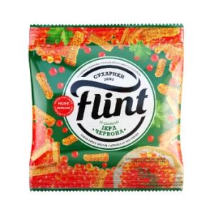 Sausiņi Flint kviešu-rudzu ar sarkano ikru garšu 35g