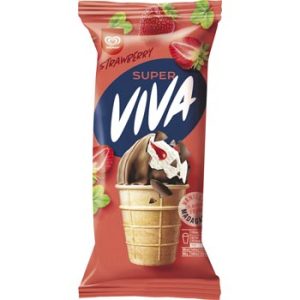 Saldējums Super Viva zemeņu 170ml/98g