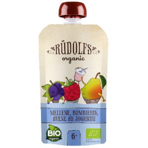 Jogurts Rūdolfs Bio augļi ar jogurtu 110g