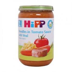 Biezenis Hipp teļa gaļa ar tomātiem - nūdelēm  no 1gada 220g