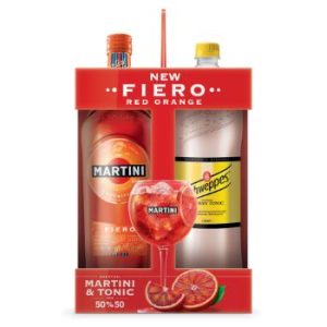 Vermuts Martini Fiero 14.9% 1l+Scweppes toniks 1.35l