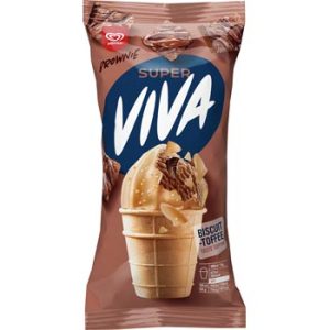 Saldējums Super Viva Brownie glāzītē 170ml/95g