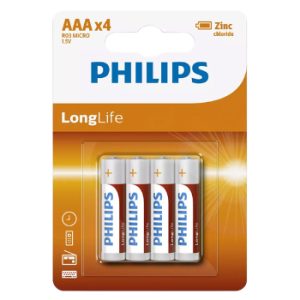 Baterija Philips AAA Longlife 4gb