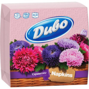 Salvetes Divo 33x33cm 1 kārta 100gb rozā