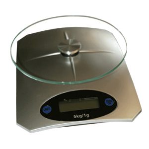 Svari virtuves digitālie 5kg balti