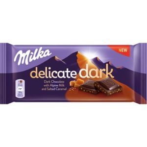 Šokolāde Milka Delicate Dark Salted Caramel 85g