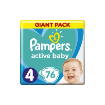 Autiņbiksītes Pampers Active Baby S4 76gbgb GP