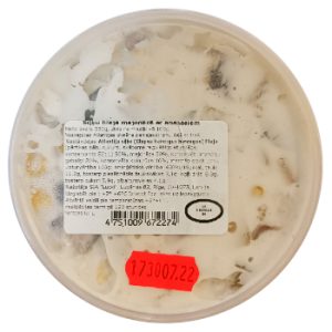 Siļķu fileja majonēze ar ananāsiem 330g