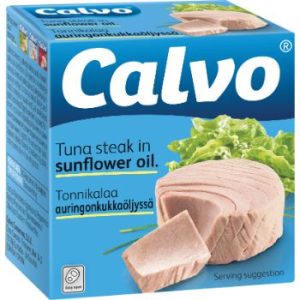 Tunča steiks saulespuķu eļļa Calvo 80g