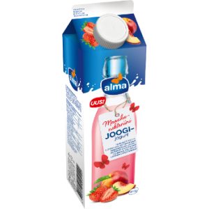 Jogurts dzeramais ar zemeņu nektarīnu Alma 900g