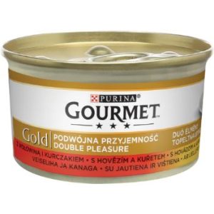 Barība kaķiem Gourmet Gold liellopu