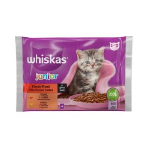 Barība kaķēniem Whiskas klasiskā izlase 4-paka 4*85g