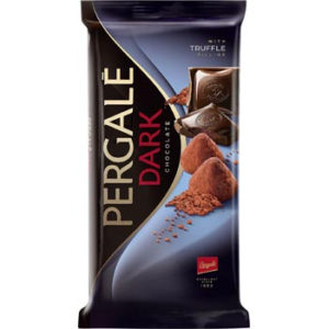 Šokolāde Pergale melnā  ar trifeļu pildījumu 100g
