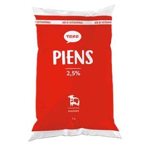 Piens Tere ar D vit.2.5% 1l polipaka