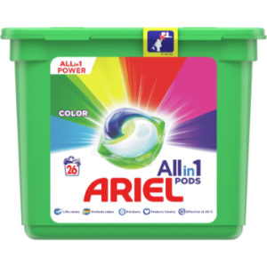 Veļas mazgāšanas kapsulas Ariel Color 26gb