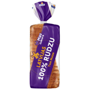 Tostermaize Latvijas Tost maize100% rudzu miltu 390g