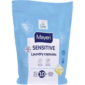 Kapsulas veļas mazgāšanai Mayeri Sensitive 10gb