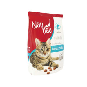 Barība pieaugušiem kaķiem Ņau Ņau ar lasi 1kg