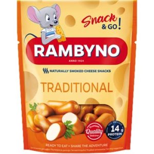 Kausētā siera uzkoda Rambyno Snack 45% 75g