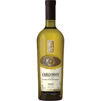 Vīns Daos Chardonnay medium sweet 11.5% 0.75l