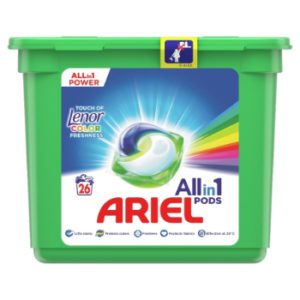 Veļas mazgāšanas kapsulas Ariel Touich of Lenor 26gb