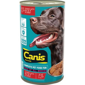 Barība suņiem Canis Major ar lielopu gaļu 1.25kg