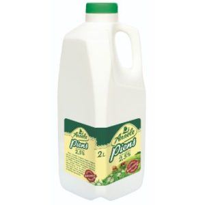 Piens pasterizēts Annele 2.5% pudelē 2l