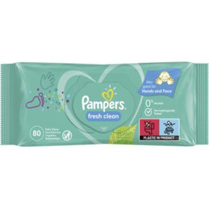 Salvetes mitrās Pampers Fresh Clean 80gb