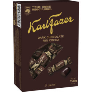 Konfekšu kārba Karl Fazer 70% tumšās šok.150g