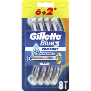 Skuvekļi Gillette Blue3 Comfort vienr.liet.6+2gb