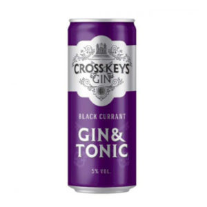 Alk. kokt. Cross Keys Gin Black Currant & Tonic  5% 0.33l ca