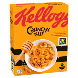 Sausās brokastis Kelloggs Chrunchy nut 375g