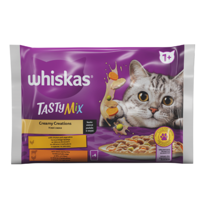 Barība kaķiem Whiskas Tasty Mix 1+ jērs