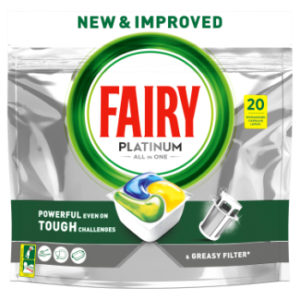 Kapsulas Fairy Platinum trauku mazg.autom 20 gab