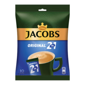 Kafija šķīstoša Jacobs Original 2in1 10x14g