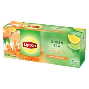 Tēja Lipton clear citrus zaļā 25gb 33g