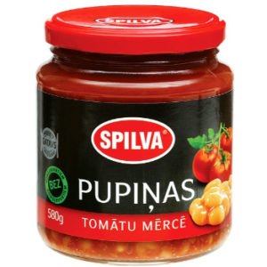 Pupiņas Spilva tomātu mērcē 0.58l