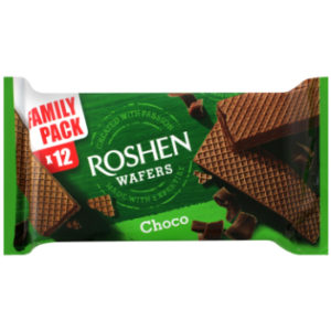 Vafeles Wafers ar šokolādes pildījumu Roshen 216g