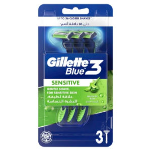 Skuvekļi Gillette Blue 3 Sensitive 3gb