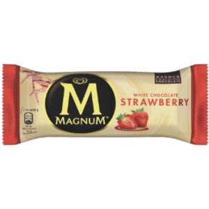 Saldējums Magnum strawb-white uz kociņa 100ml/81g