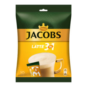 Kafija šķīstoša Jacobs Latte 10x12.5g