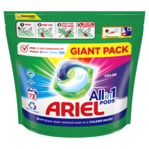 Veļas mazgāšanas kapsulas Ariel Color 72gb