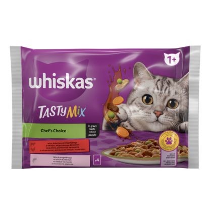 Barība kaķiem Whiskas Tasty Mix 1+lasi